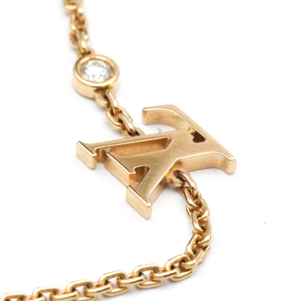 LOUIS VUITTON 18k Rose Gold Diamond Charm Bracelet - Picture 3 of 9